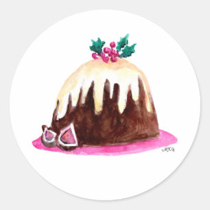 Figgy Pudding Whimsical Christmas Envelope Seal
