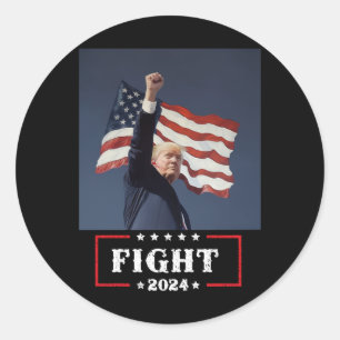 Fight 2024 classic round sticker