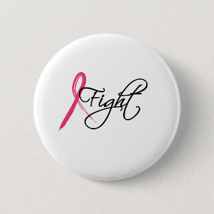 fight 6 cm round badge