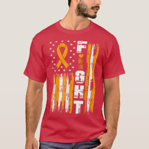 Fight ADHD Awareness Patriotic USA American Flag O T-Shirt