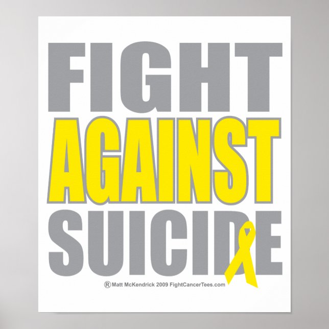 Fight Against Suicide Poster (Front)