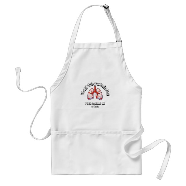 Fight Against TB. World Tuberculosis Day. Standard Apron (Front)