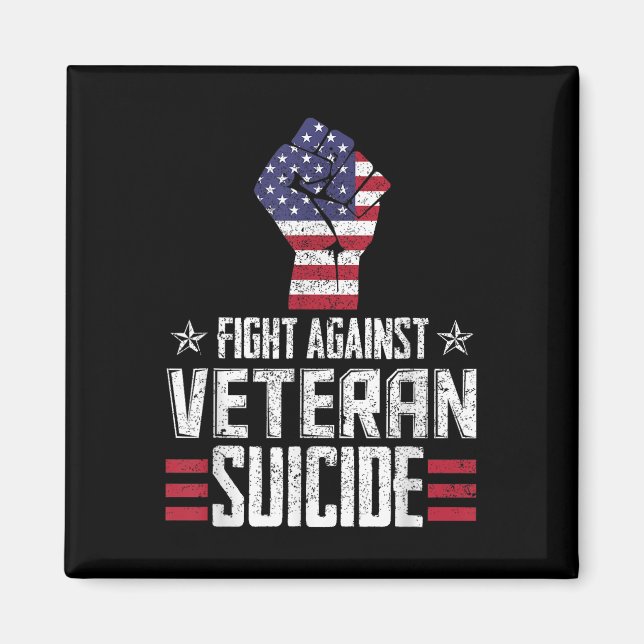 Fight Against Veteran Suicide Awareness Day  Magnet (Front)