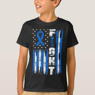 Fight Alopecia Awareness Patriotic USA American Fl T-Shirt