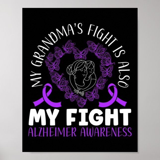 Fight Alzheimerheimer Awareness  Poster (Front)
