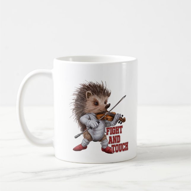 fight and touch coffee mug (Left)