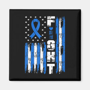 Fight Ataxia Awareness Patriotic USA American Flag Magnet