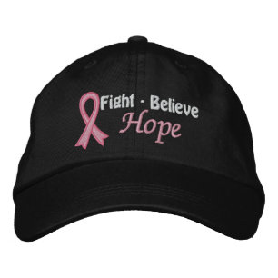 Fight Believe Hope - Breast Cancer Embroidered Hat