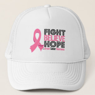 Fight Believe Hope - Breast Cancer Trucker Hat