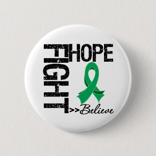 Fight Believe Hope v2 Liver Cancer 6 Cm Round Badge