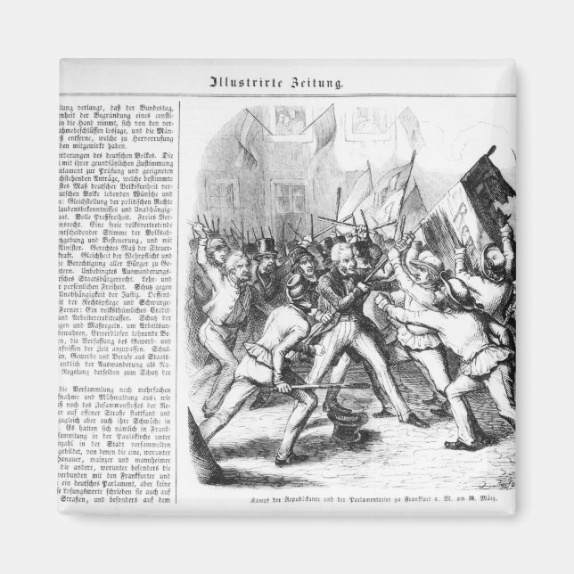 Fight between the Republicans & Parliament Magnet (Front)