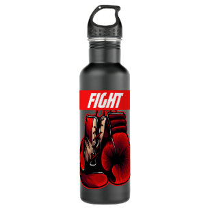 Fight Boxing Gloves Boxer Boxing Sport Coach Enthu 710 Ml Water Bottle