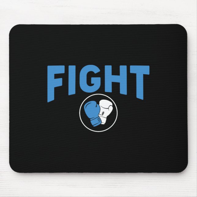 Fight Boxing Gloves Diabetes Awareness  Mouse Pad (Front)