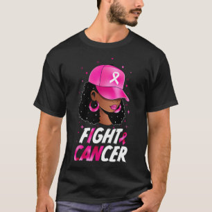Fight Breast Cancer Awareness Black Women Warrior T-Shirt