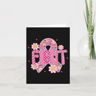 Fight Breast Cancer Awareness Cancer Survivor  Card