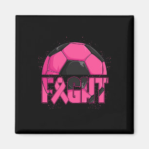 Fight Breast Cancer Awareness Day Fighter Pink Rib Magnet