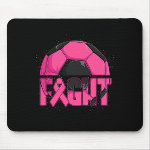 Fight Breast Cancer Awareness Day Fighter Pink Rib Mouse Pad