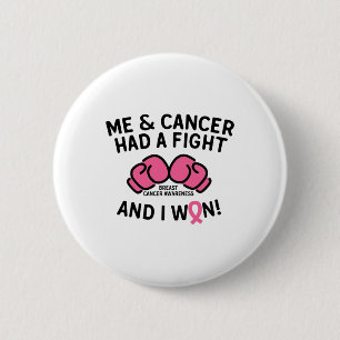 Fight Breast Cancer I Won Breast Cancer Survivor S 6 Cm Round Badge