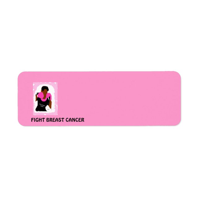 FIGHT BREAST CANCER Return Address Labels (Front)