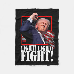 Fight Butler Pennsylvania Trump Rally Today Trump  Fleece Blanket