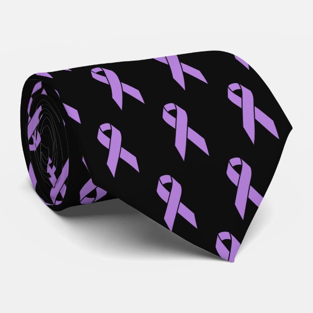 Fight Cancer Awareness Support Ribbon Tie (Rolled)