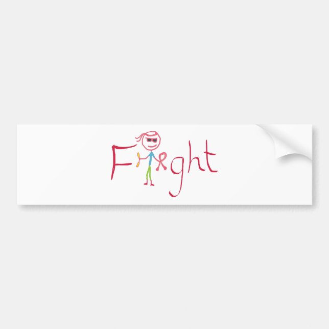 Fight Cancer Bumper Sticker (Front)