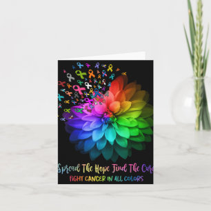 Fight Cancer In All Color Spread The Hope Find A C Card