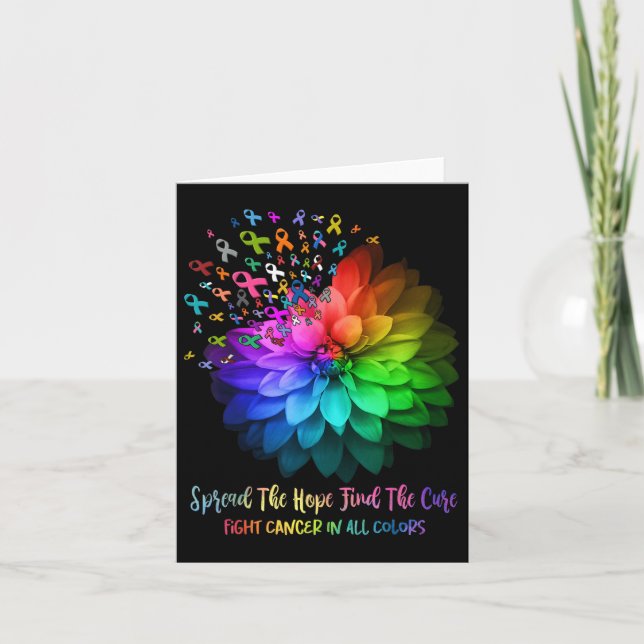 Fight Cancer In All Colour Spread The Hope Find A  Card (Front)