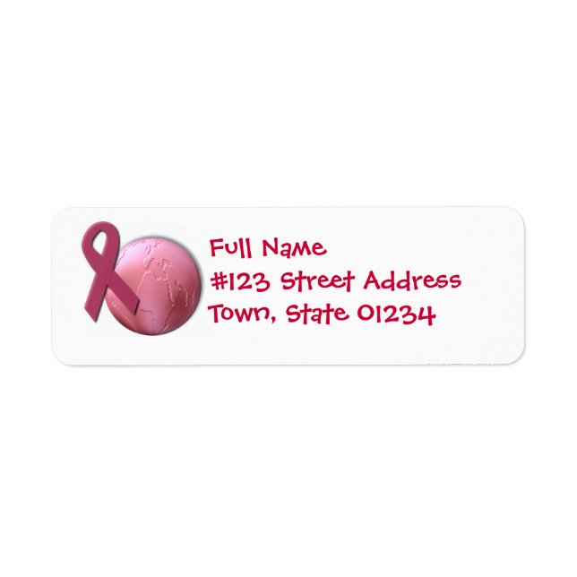 Fight Cancer Mailing Labels (Front)