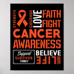 Fight Cancer Ribbon 5  Poster