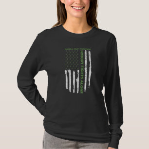 Fight Cerebral Palsy Awareness Month American Flag T-Shirt
