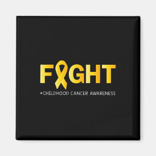 Fight Childhood Cancer Awareness Golden Ribbon For Magnet