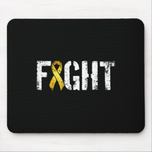 Fight Childhood Cancer Military Style Awareness Ri Mouse Pad