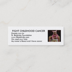 Fight Childhood Cancer Mini Business Card
