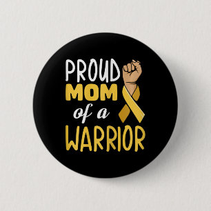 Fight Childhood Cancer Quote for your Cancer Mum 6 Cm Round Badge