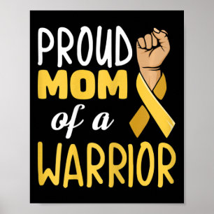 Fight Childhood Cancer Quote for your Cancer Mum Poster