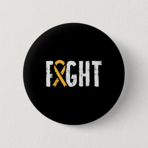 Fight Childhood Cancer Ribbon Awareness Support Wa 6 Cm Round Badge