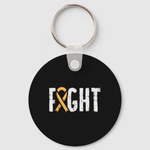 Fight Childhood Cancer Ribbon Awareness Support Wa Key Ring