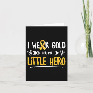 Fight Childhood Cancer Spruch for a Dad of a Warri Card