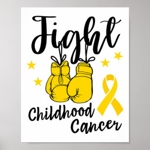 Fight Childhood Cancer Warrior In September We Wea Poster
