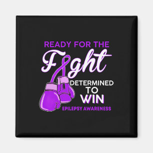 Fight Epilepsy Awareness Purple Butterfly Magnet