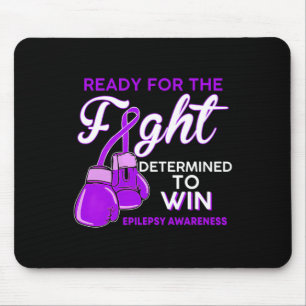 Fight Epilepsy Awareness Purple Butterfly Mouse Pad