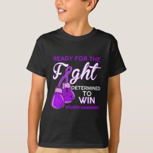 Fight Epilepsy Awareness Purple Butterfly T-Shirt