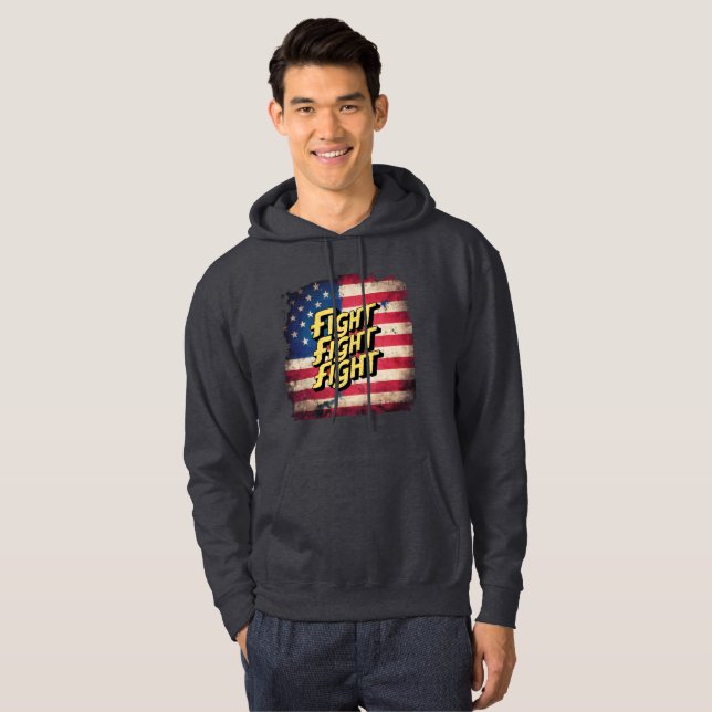 Fight Fight Fight - Donal Trump election Hoodie (Front Full)