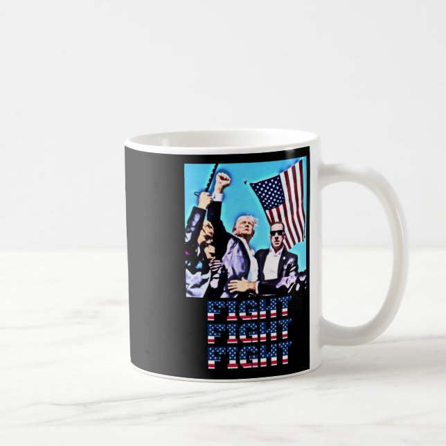 Fight Fight Fight Rally Fist Pump  Coffee Mug (Right)