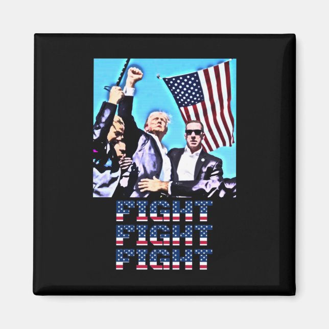 Fight Fight Fight Rally Fist Pump  Magnet (Front)