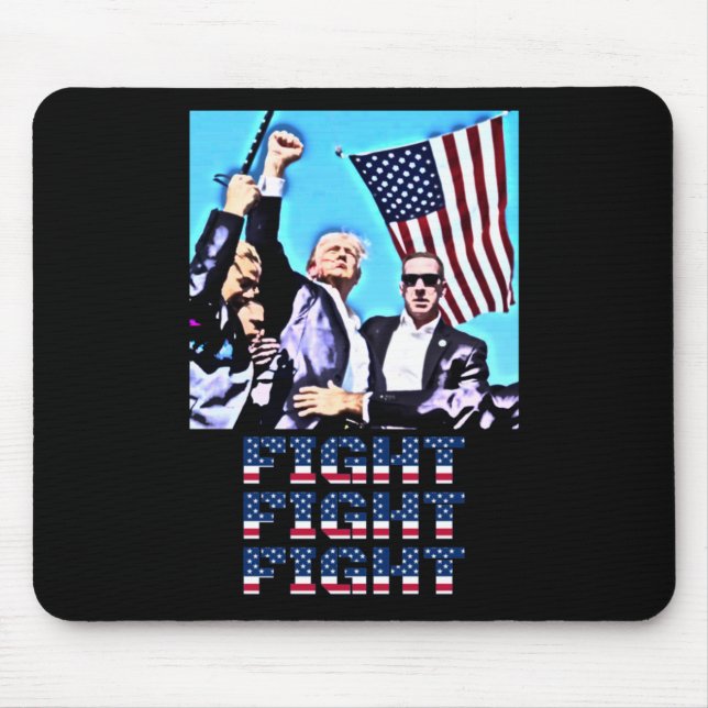 Fight Fight Fight Rally Fist Pump  Mouse Pad (Front)