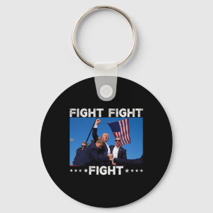 Fight Fight Fight Trump 2024 Vote Trump  Key Ring