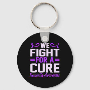 Fight For A Cure Dementia Awareness Alzheimerheime Key Ring