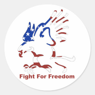 Fight For Freedom Eagle Stickers